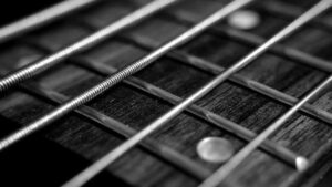 Close-Up Shot of a 5-String Bass Guitar