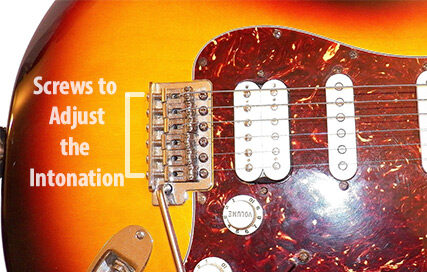 Bridge Saddle Intonation Adjustment