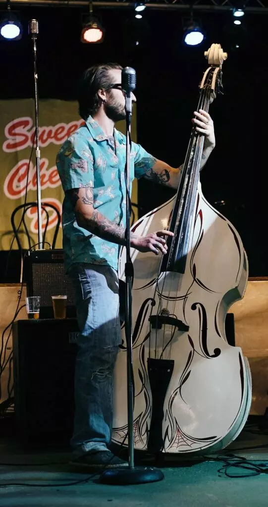 Bassist with a Double Bass