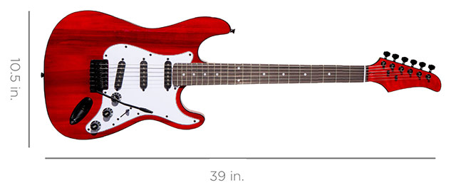 BCP Electric Guitar Dimensions