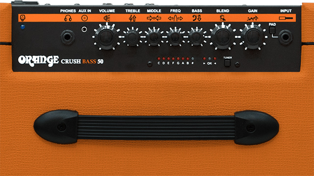 Orange Bass Amp With Pad Switch for Input Sensitivity